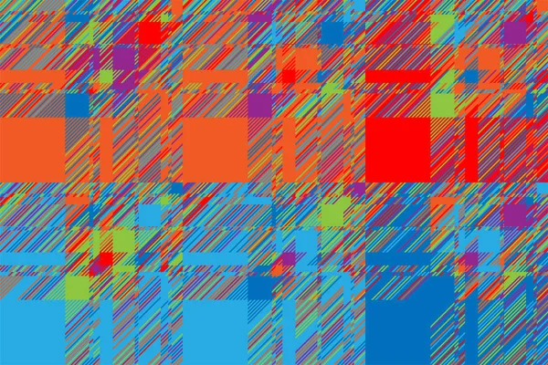 현대 글리치 배경입니다. 색상 기하학적 추상 패턴 벡토 — 스톡 벡터