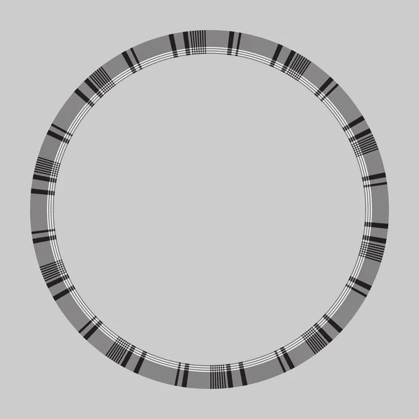 둥근 프레임 벡터 빈티지 패턴 디자인 템플릿입니다. 서클 보르데 — 스톡 벡터