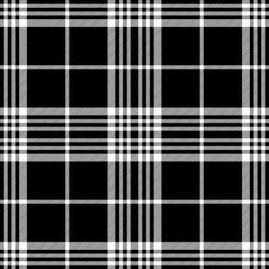 Koyu simlemesiz siyah beyaz tartan