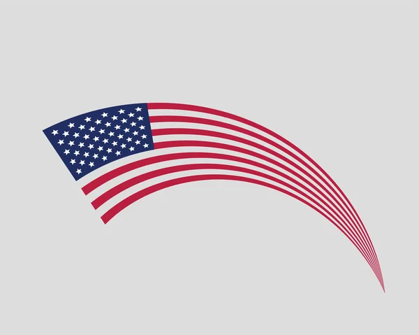Вектор Прапор США. Сучасний стиль символу Сполучених Штатів Америки. Є — стоковий вектор