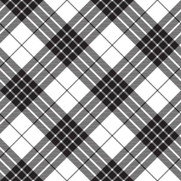 Cameron clan tartan diagonal fabric texture seamless pattern — Stock Vector