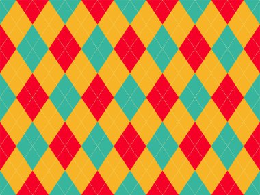 Argyle deseni kusursuz. Kumaş dokusu arka planı. Klasik argi.