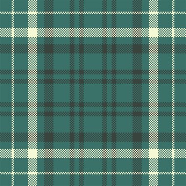 Piksel arkaplan vektör tasarımı. Modern, pürüzsüz desenli ekose. Evet.