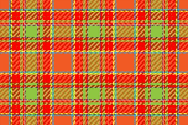 Tartan Schotland naadloze geruite patroon vector. Retro achtergrond — Stockvector