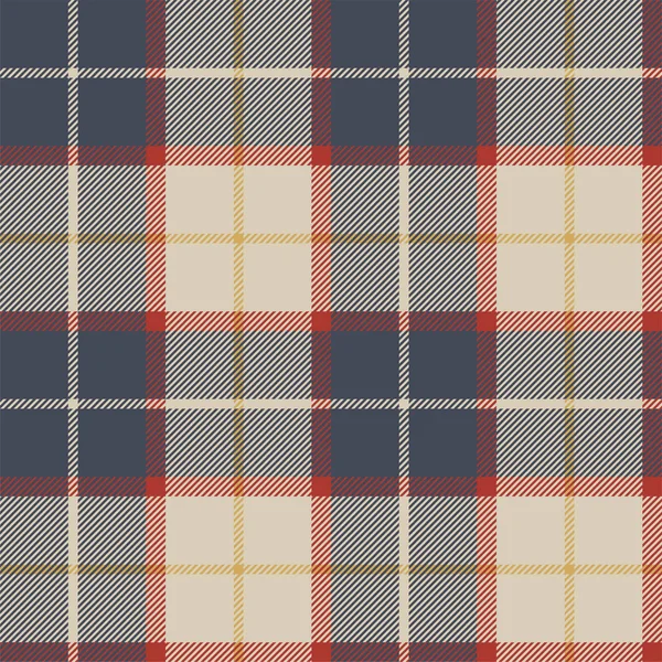 Texture en tissu tartan bleu rouge motif sans couture. Illustrtra vectoriel — Image vectorielle