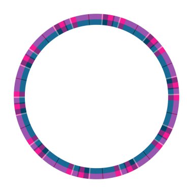 Yuvarlak çerçeve vektör Vintage desen tasarım şablonu. Daire Borde