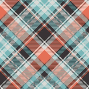 Turuncu mavi kumaş doku seamless modeli