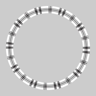 Yuvarlak çerçeve vektör Vintage desen tasarım şablonu. Daire Borde