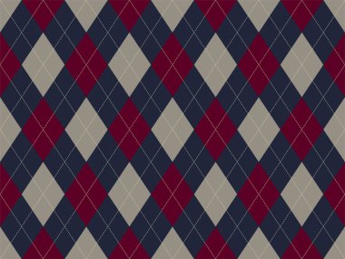 Argyle deseni kusursuz. Kumaş dokusu arka planı. Klasik argill vektör süslemesi.