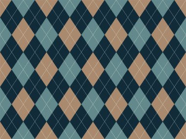 Argyle deseni kusursuz. Kumaş dokusu arka planı. Klasik argill vektör süslemesi.