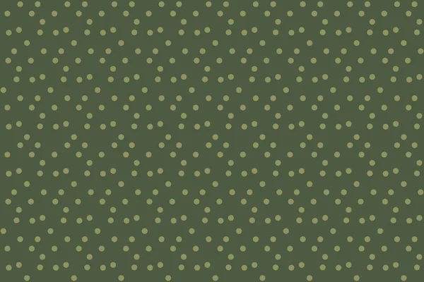 Khaki Green Random Dots Background Seamless Pattern Vector — Stock Vector