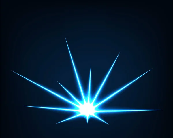 Abstract Background Vector Electric Light Spark Flash Effect Bright Curved — 스톡 벡터