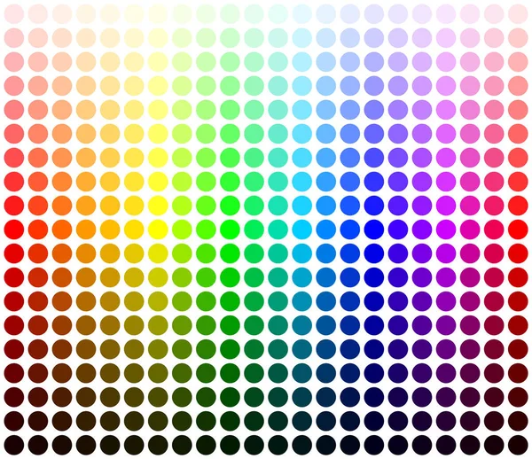 Renk Paleti Ahengi Renkli Gölgeler Işıklar Vektör Şablonu — Stok Vektör