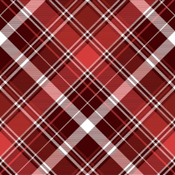 Red Diagonal Abstract Plaid Seamless Pattern Vector Illustration — Stock Vector