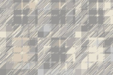 Modern arıza geçmişi. Renkli geometrik soyut model vektörü. Hasar çizgileri duvar kağıdını etkiler. Grunge desenli ekose..