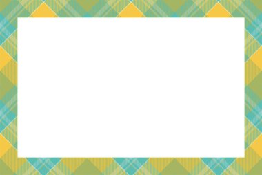 Vintage çerçeve vektörü. İskoç sınır modeli retro tarzı. Güzel, boş bir arkaplan, fotoğraf, portre, albüm için şablon. Tartan ekose süsü.