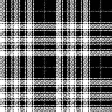 İskoçya tartanının gururu. Çapraz ekoseli, kusursuz desen. Vektör illüstrasyonu.