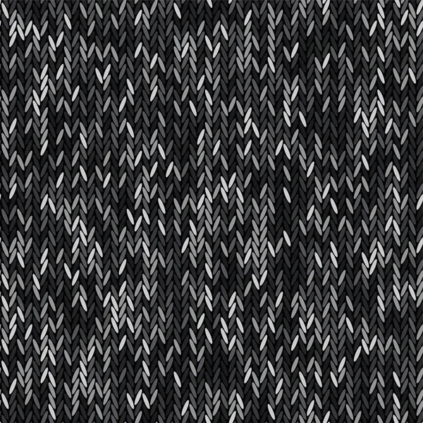 Stricken Textur Melange Farbe Vektor Nahtlosen Musterstoff Stricken Hintergrund Flache — Stockvektor