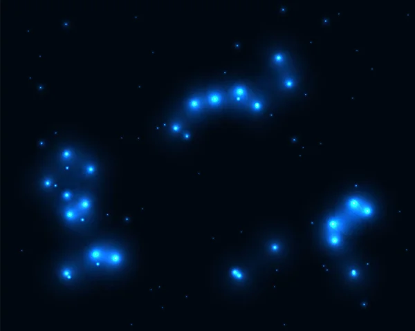 Абстрактний Вектор Фонової Зірки Стиль Cosmo Порожній Глибокий Простір — стоковий вектор