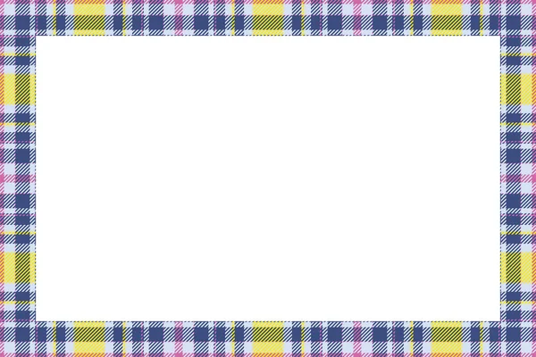 Vintage Frame Vector Scottish Border Pattern Retro Style Krása Prázdné — Stockový vektor