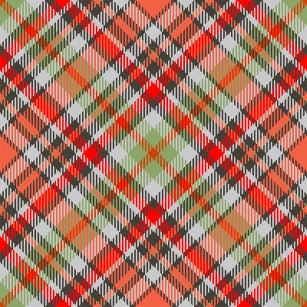 Vecteur Motif Carreaux Écossais Tartan Sans Couture Tissu Fond Rétro — Image vectorielle