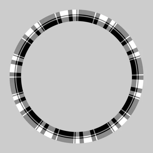 Rund Ram Vektor Vintage Mönster Design Mall Circle Border Designar — Stock vektor