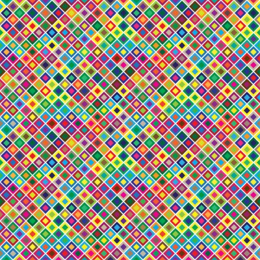 Soyut renkli kare modern dikişsiz desen. Vektör arka planı.