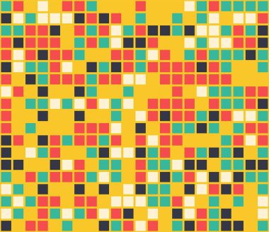 Renkli mozaik. Renkli bir geçmiş. Soyut, pürüzsüz desen. Vektör illüstrasyonu. 