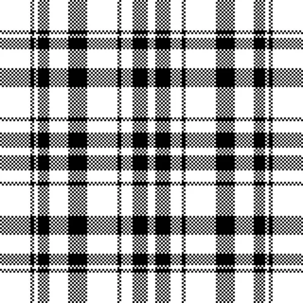 Pixel Hintergrundvektordesign Moderne Nahtlose Muster Kariert Quadratische Textur Stoff Schottischer — Stockvektor
