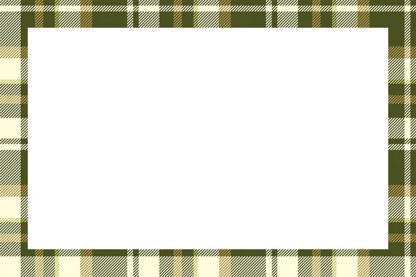 Vintage Frame Vector Scottish Border Pattern Retro Style Krása Prázdné — Stockový vektor