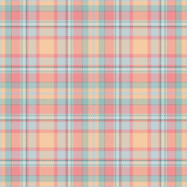 Tecido xadrez textura cor de rosa sem costura tartan padrão ilustração  vetorial fundo