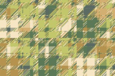 Modern arıza geçmişi. Renkli geometrik soyut model vektörü. Hasar çizgileri duvar kağıdını etkiler. Grunge desenli ekose..