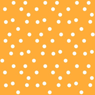 Turuncu arkaplan rastgele polka noktalarıName