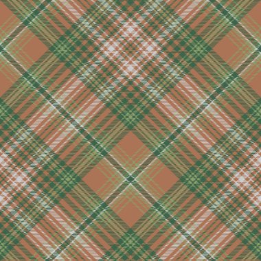 Tartan Ekoseli Şekilsiz Şablon. Vektör İllüstrasyonu.