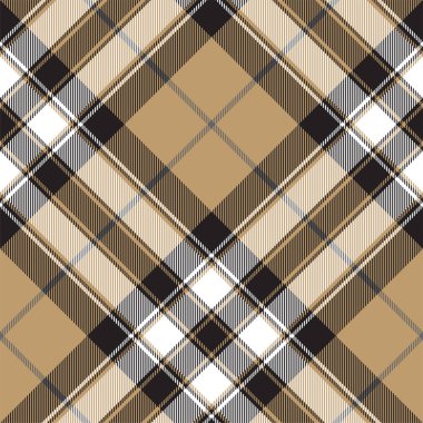 Altın Platin kareli ekose seamless modeli. Vektör çizim.
