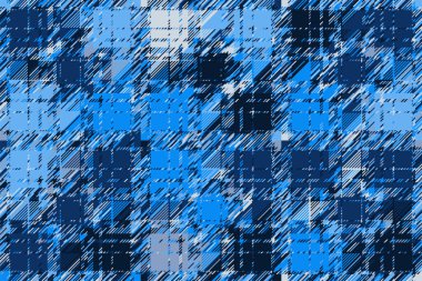 Modern arıza geçmişi. Renkli geometrik soyut model vektörü. Hasar çizgileri duvar kağıdını etkiler. Grunge desenli ekose..