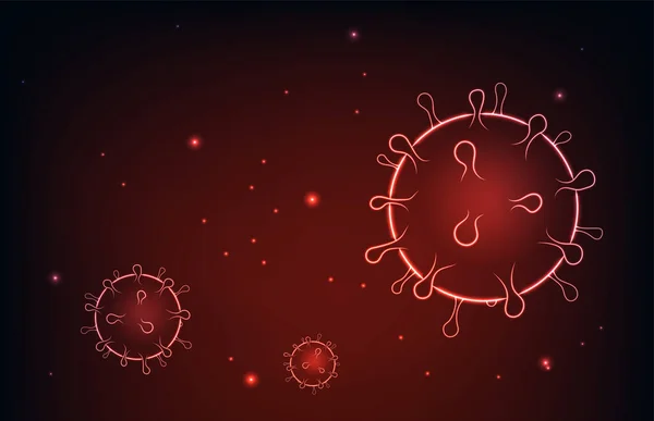 Ιστορικό Διανύσματος Ιού Αντίληψη Λοίμωξη Απεικόνισης Βακτήρια Ιατρική Περίθαλψη Μικροβιολογία — Διανυσματικό Αρχείο