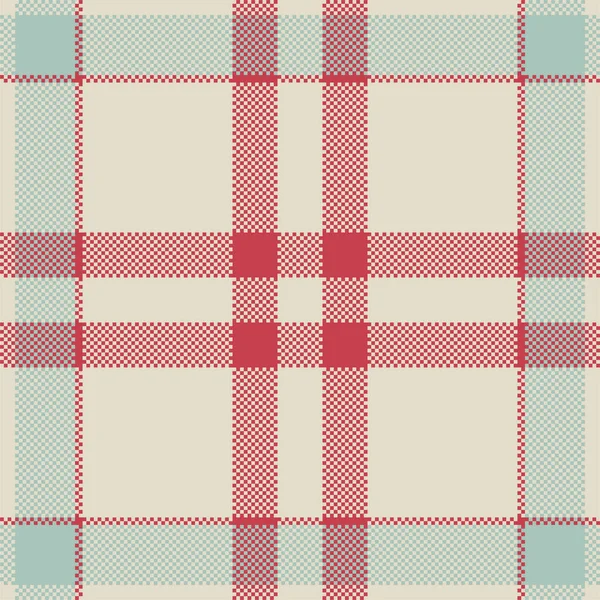 Pixel Background Vector Design Modern Seamless Pattern Plaid Square Texture — Stock Vector