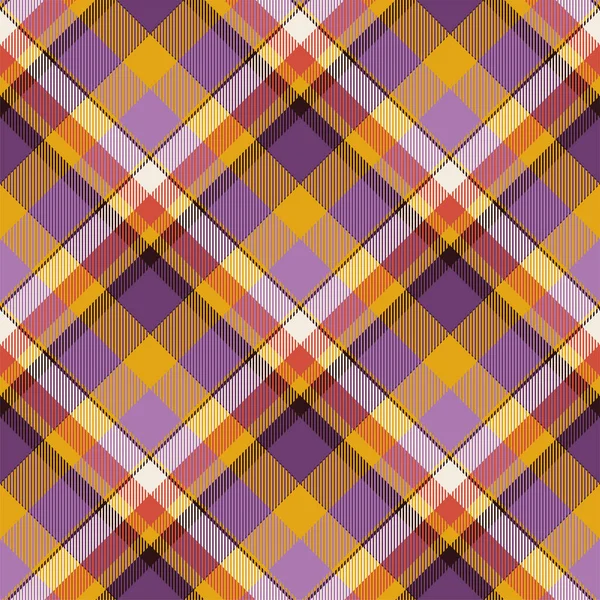 Tartan Scotland Nahtlos Karierte Muster Vektor Retro Hintergrund Stoff Vintage — Stockvektor