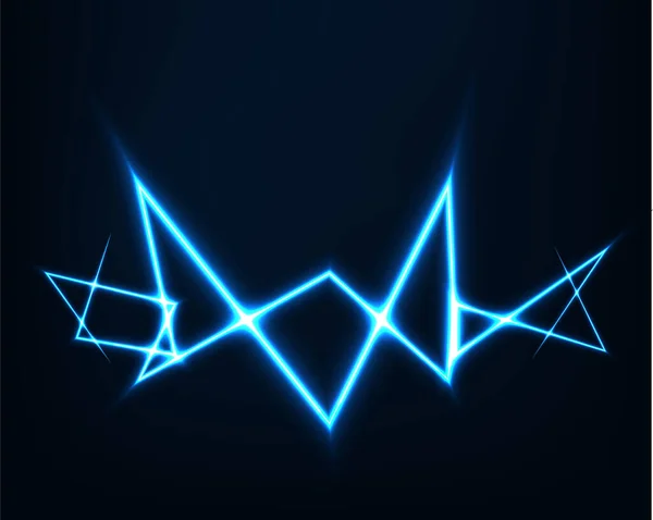 Abstract Background Vector Electric Light Spark Flash Effect Bright Curved — 스톡 벡터