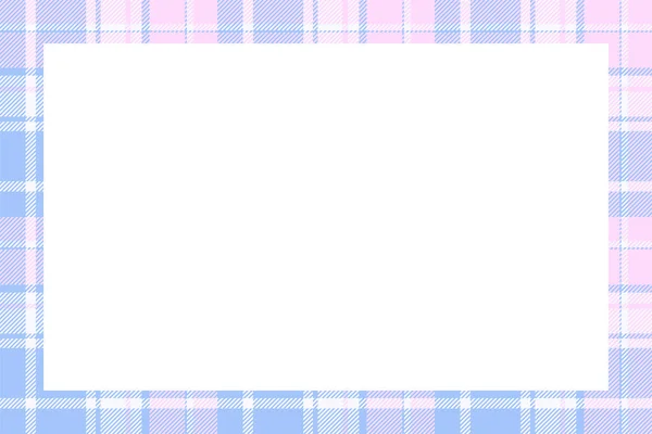 Vintage Frame Vector Scottish Border Pattern Retro Style Krása Prázdné — Stockový vektor