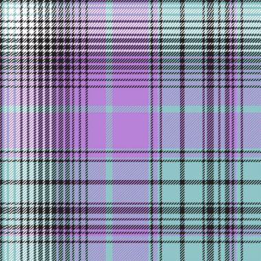 Mavi ekose bebek rengi, pürüzsüz desen. Vektör çizimi. Düz dizayn. EPS10.