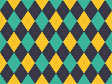 Argyle deseni kusursuz. Kumaş dokusu arka planı. Klasik argill vektör süslemesi.