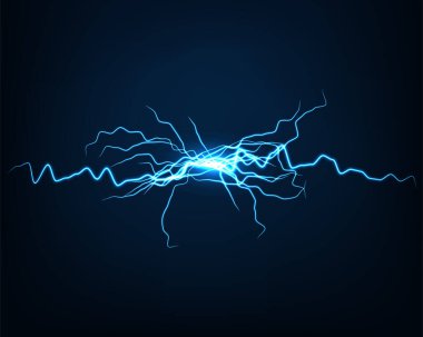 Soyut arka plan vektör elektrik ışığı. Kıvılcım etkisi. Parlak kıvrımlı çizgi. Neon parlayan eğriler.