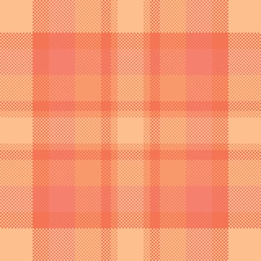 Piksel arkaplan vektör tasarımı. Modern, pürüzsüz desenli ekose. Kare kumaş. Tartan İskoç tekstili. Güzellik rengi süsleri..