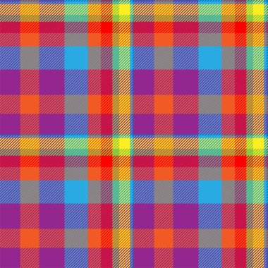 Tartan İskoçya kusursuz ekose desenli taşıyıcı. Retro arkaplan kumaşı. Tekstil baskısı, ambalaj kağıdı, hediye kartı, duvar kağıdı düz tasarım için klasik denetim renk kare geometrik dokusu.