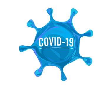 Coronavirus enfeksiyonu grip salgını tıbbi konsepti. Mikrobiyoloji bilimi patojen virüsünü tehlikeli hale getiriyor. Vektör ilüstrasyonu arka planda izole edildi. Düz tasarım.