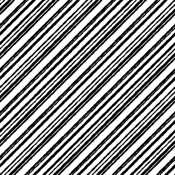 Striped Pattern White Rough Grunge Seamless Black Color Vector Background — Stock Vector