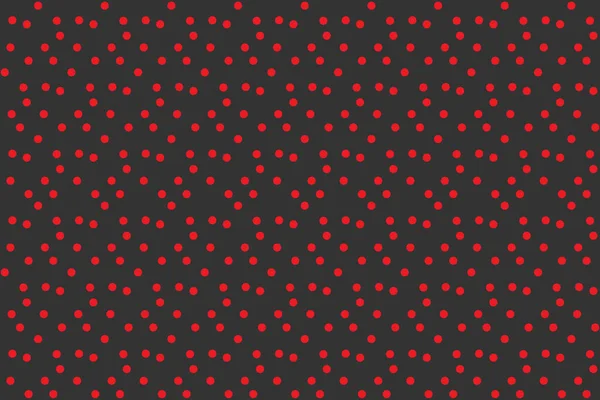 Contraste Moderno Fondo Puntos Rojos Gris Sin Costura Patrón Vector — Vector de stock