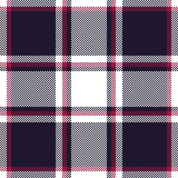 Pixel Achtergrond Vector Ontwerp Moderne Naadloze Patroon Plaid Vierkante Textuur — Stockvector